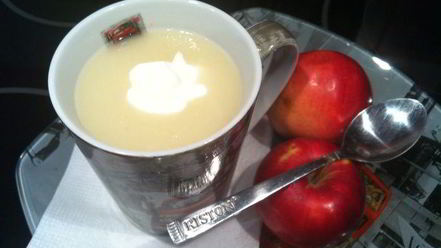 Рецепт яблочно-молочного кисель