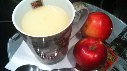 Рецепт яблочно-молочного кисель