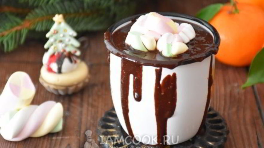 Рецепт горячего шоколада с кофе