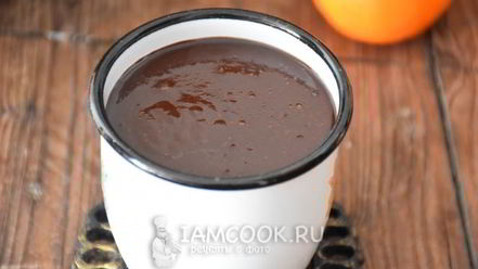 Рецепт горячего шоколада с кофе