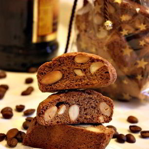 Рецепт Кантуччей с эспрессо и марципаном