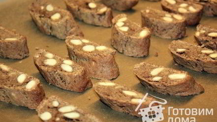 Рецепт кантуччей с эспрессо и марципаном