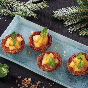 Рецепт Корзиночек с кофе и ананасами