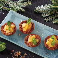 Рецепт Корзиночек с кофе и ананасами