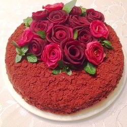 Рецепт Наполеона с горьким шоколадом, кофе и миндальной пастой