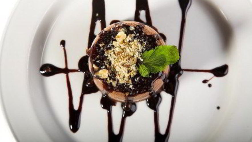 Рецепт шоколадных корзиночек с кофе и орехами