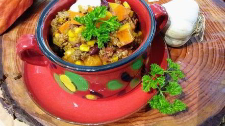 Рецепт тыквенного чили с кофе