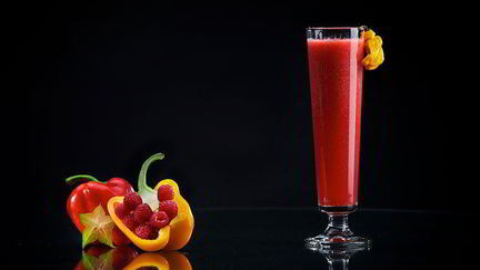 Рецепт Коктейля-слинга Малина и перец