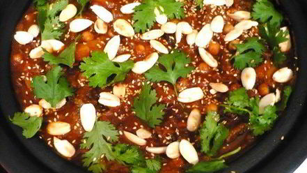 Рецепт таджина из говядины с черносливом