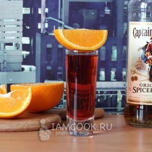 Рецепт Коктейля с вишневым соком Ромовый закат