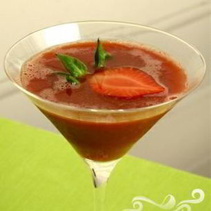 Рецепт Клубничного коктейля с горячим шоколадом