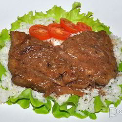 Рецепт Говяжьей печени с вином и луком