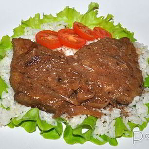 Рецепт Говяжьей печени с вином и луком