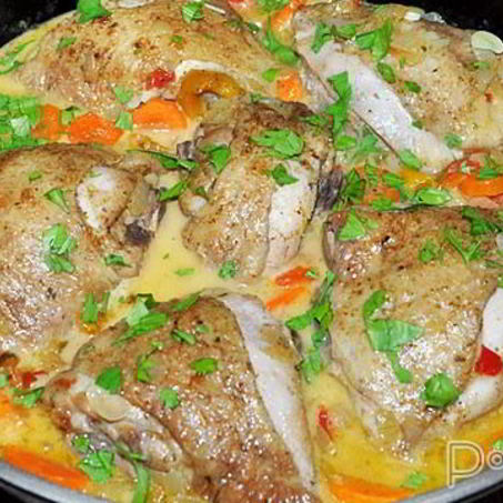 Рецепт Курицы с вином по-грузински