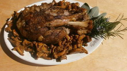 Рецепт свиной рульки с вином марсала