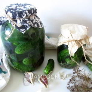 Рецепт Огурцов квашеных с водкой