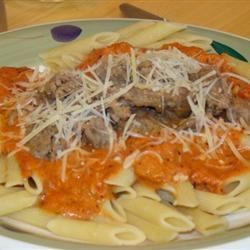 Рецепт Пасты пенне с водкой