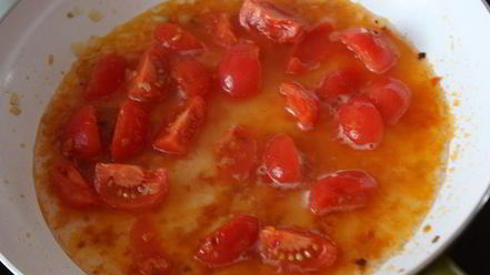 Рецепт пасты с водкой, семгой и помидорками черри