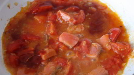 Рецепт пасты с водкой, семгой и помидорками черри