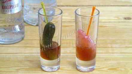Рецепт шутера коктейли с водкой