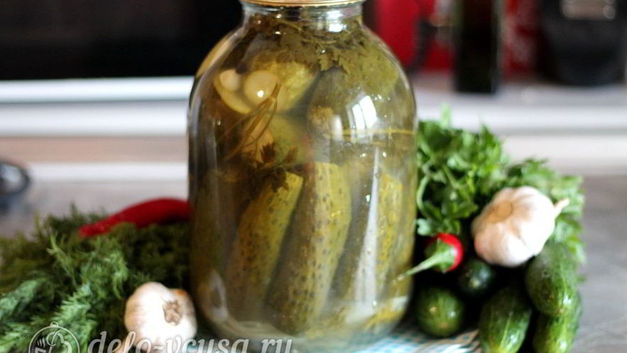 Рецепт соленых огурцов с водкой