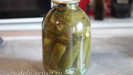 Рецепт соленых огурцов с водкой