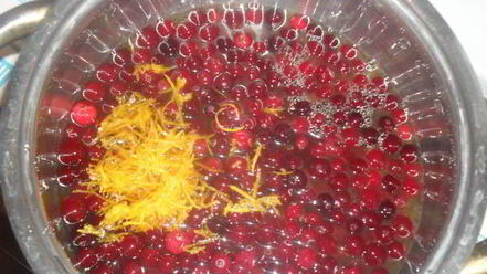 Рецепт клюквенно-апельсинового ликер