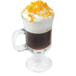 Рецепт Кофе с ликером Гранд Марнье и апельсиновыми сливками