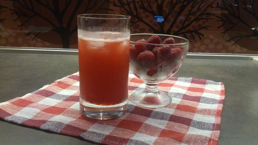 Рецепт домашнего малинового лимонада