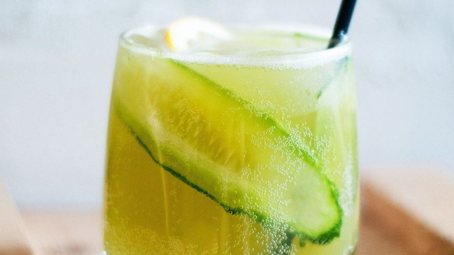 Рецепт газированного огуречного лимонада