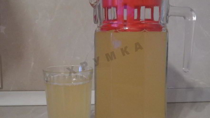 Рецепт имбирного лимонада с яблоками и лимонами