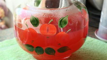 Рецепт легкого освежающего лимонада из чайной розы и мяты