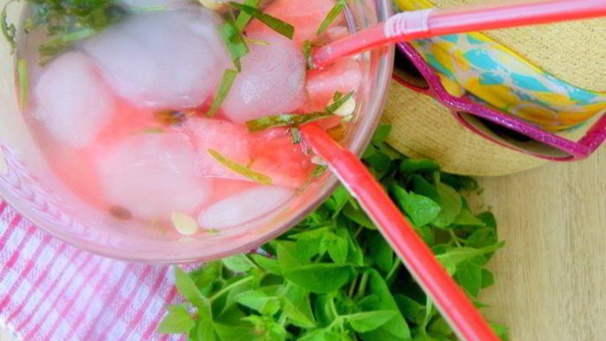 Рецепт лимонада арбуз & орегано