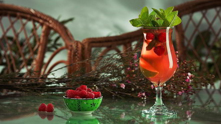 Рецепт малинового лимонада