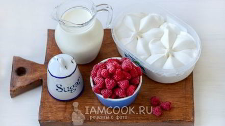 Рецепт малинового коктейля