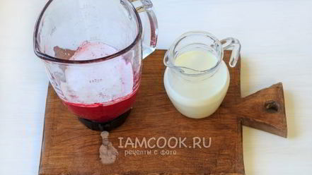 Рецепт малинового коктейля
