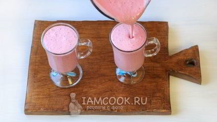 Рецепт малинового коктейля