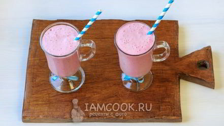 Рецепт малинового коктейля