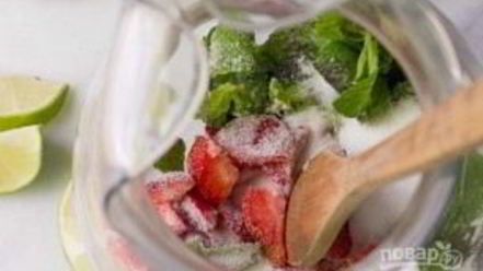 Рецепт мохито безалкогольного клубничного