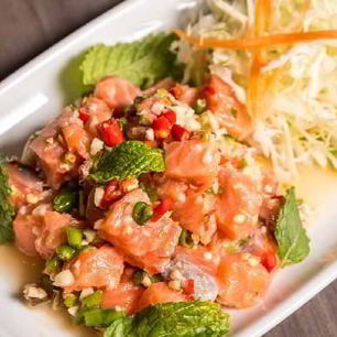 Рецепт Семги мохито с салатом из фенхеля