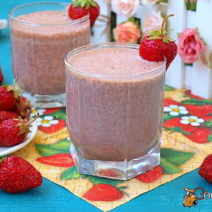 Рецепт Клубнично-шоколадного молочный коктейль