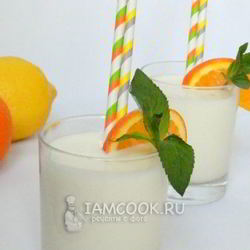 Рецепт Коктейля из молока с ананасовым соком