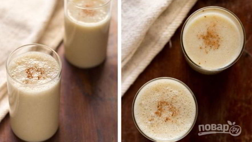 Рецепт коктейля на кокосовом молоке с бананом