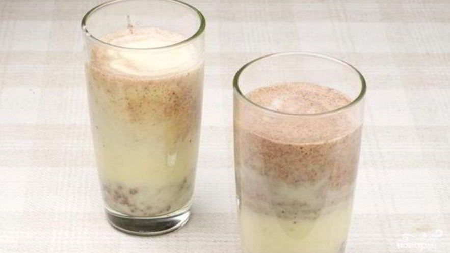 Рецепт молочного коктейля с бананом и шоколадом