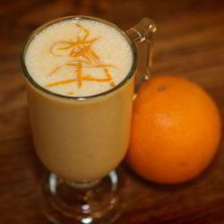 Рецепт Молочного коктейля с персиками и апельсинами