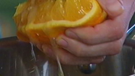 Рецепт молочного коктейля с персиками и апельсинами