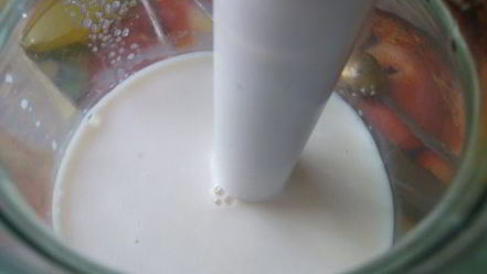 Рецепт овсяно-молочного коктейль со сливовым вареньем