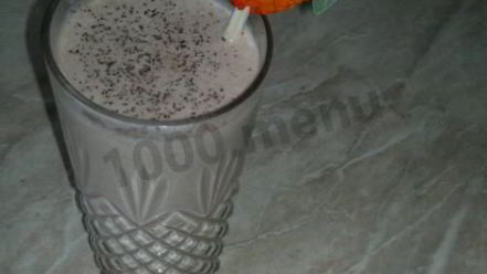 Рецепт шоколадного молочного коктейля с бананом