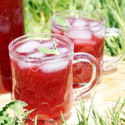 Рецепт Брусничного морса с мятой