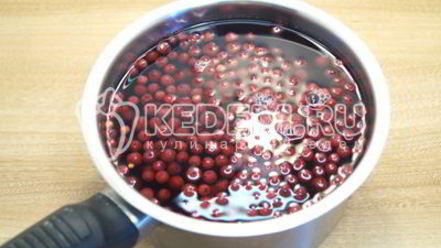 Рецепт брусничного морса с мятой